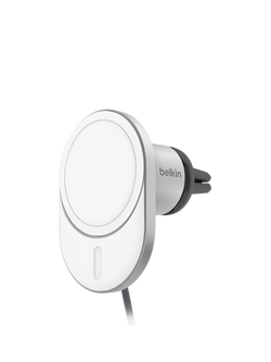 Belkin BoostCharge Pro Magnetic Wireless Car Charger with Qi2, 15W, White - view 2, White