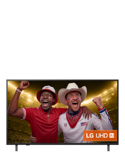 LG 50UA75006LA (2025) LED HDR 4K Ultra HD Smart AI TV, 50 inch, Charcoal Black, Charcoal Black