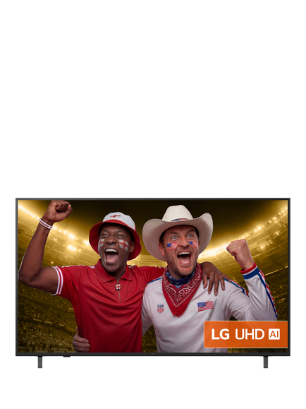 LG 65UA75006LA (2025) LED HDR 4K Ultra HD Smart AI TV, 65 inch, Charcoal Black, Charcoal Black