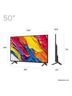 LG 50QNED82A6B (2025) QNED HDR 4K Ultra HD Smart AI TV, 50 inch, Ashed Blue - view 2, Ashed Blue