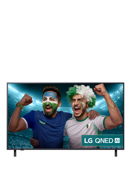 LG 55QNED82A6B (2025) QNED HDR 4K Ultra HD Smart AI TV, 55 inch, Ashed Blue, Ashed Blue