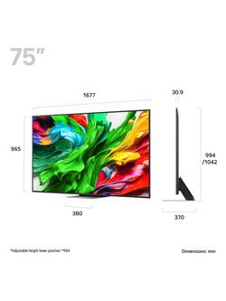 LG 75QNED87A6B (2025) QNED evo Mini LED HDR 4K Ultra HD Smart AI TV, 75 inch, Ashed Blue - view 2, Ashed Blue