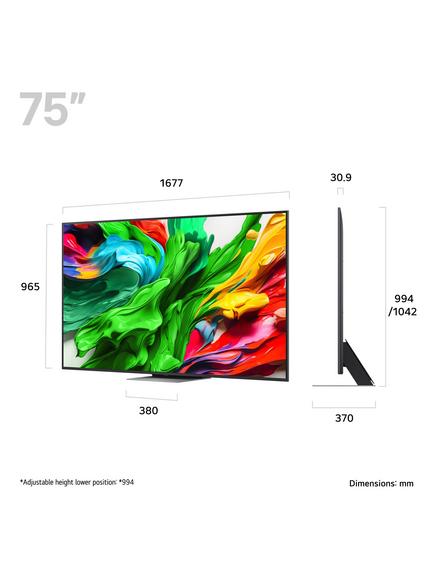 LG 75QNED87A6B (2025) QNED evo Mini LED HDR 4K Ultra HD Smart AI TV, 75 inch, Ashed Blue - view 2, Ashed Blue