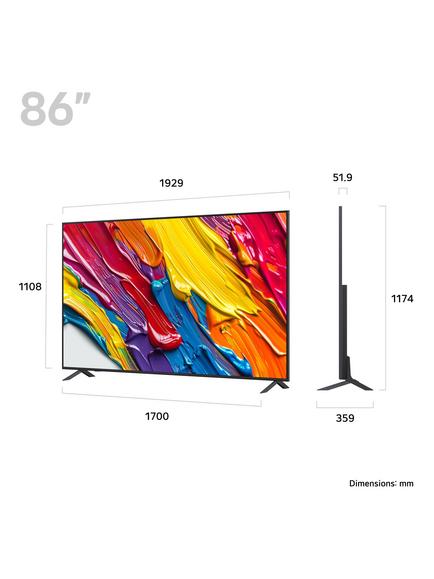LG 86QNED82A6B (2025) QNED HDR 4K Ultra HD Smart AI TV, 86 inch, Ashed Blue - view 2, Ashed Blue