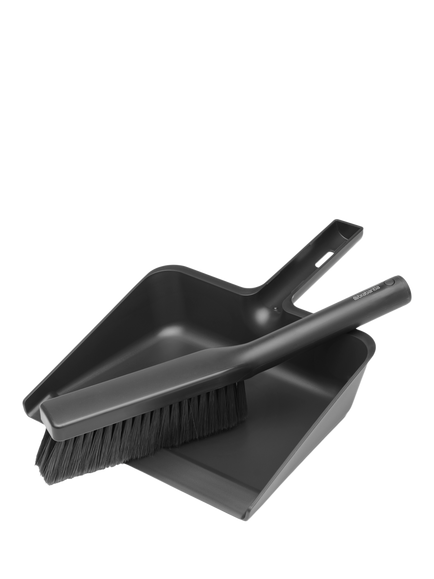 Brabantia SinkSide Dustpan and Brush Set, Dark Grey, Dark Grey