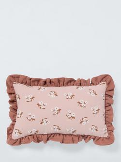 John Lewis Frill Flower Cushion, Multi, Multi