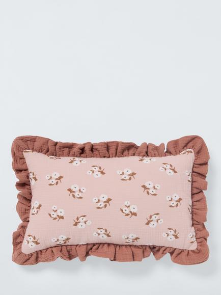 John Lewis Frill Flower Cushion, Multi, Multi