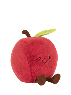 Jellycat Amuseables Apple Soft Toy, Red Multi