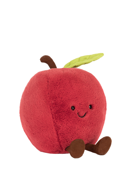 Jellycat Amuseables Apple Soft Toy, Red Multi