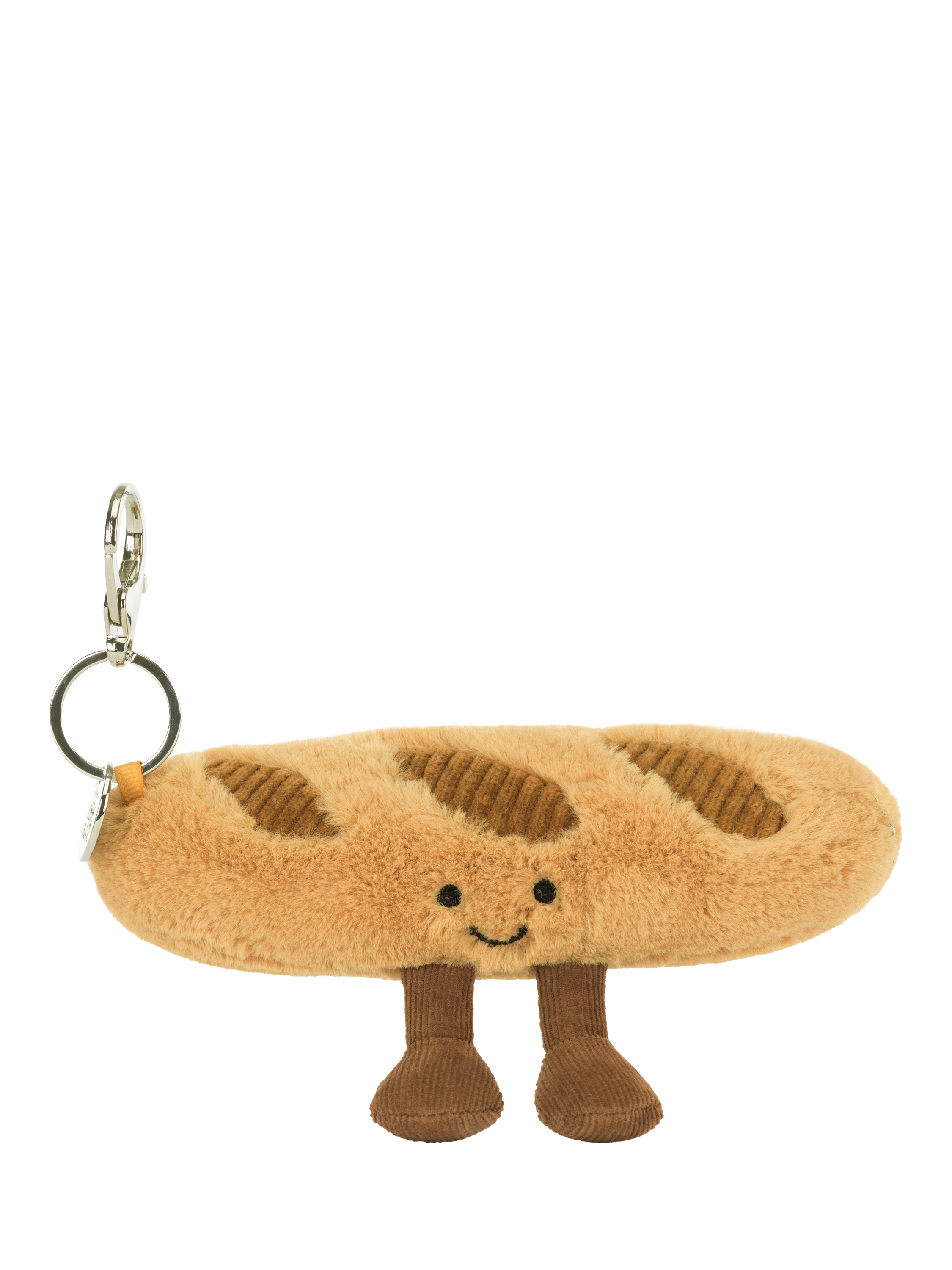 Product image 1 of 6, which shows Jellycat Amuseables Baguette Bag Charm