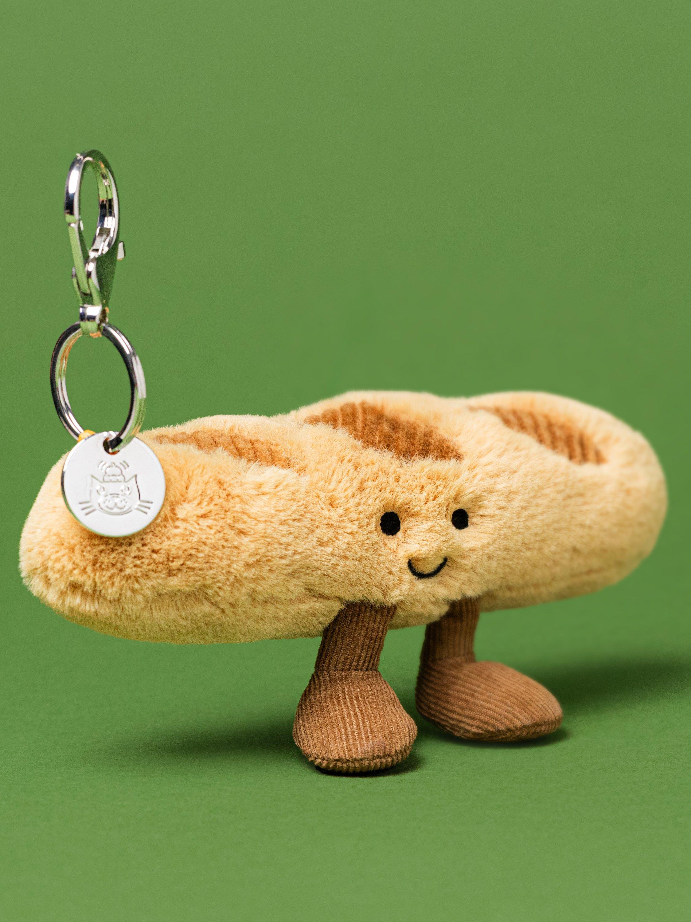 Product image 5 of 6, which shows Jellycat Amuseables Baguette Bag Charm