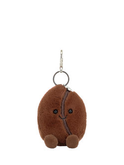 Jellycat Amuseables Coffee Bean Bag Charm - view 2, Brown
