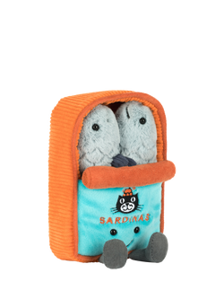 Jellycat Amuseables Sardine Tin Soft Toy, Orange Multi