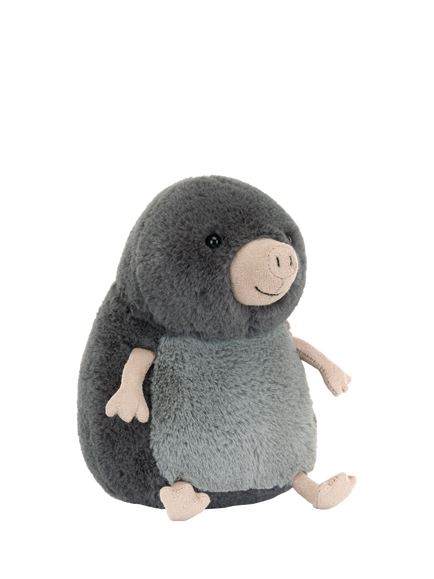 Jellycat Amuseables Muswell Mole Soft Toy, Grey Multi