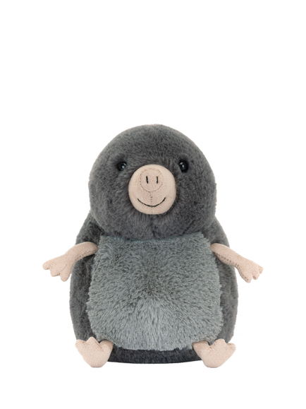 Jellycat Amuseables Muswell Mole Soft Toy - view 2, Grey Multi