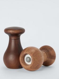 John Lewis X Deliciously Ella Salt & Pepper Mills, Set of 2, FSC-Certified (Oak/Acacia Wood) - view 2, Natural