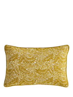 William Morris At Home Larkspur Cushion, Turmeric
