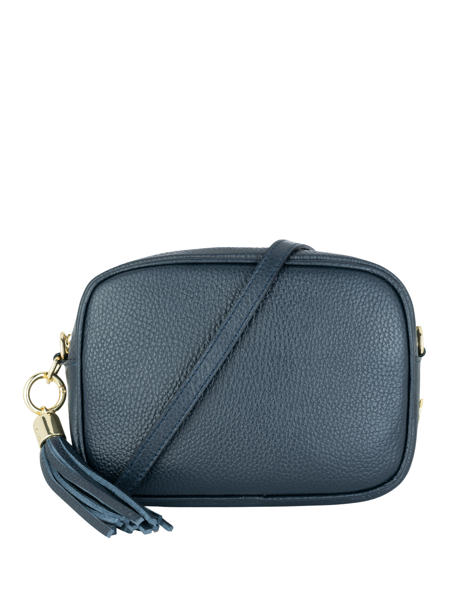 Product image 1 of 5, which shows Apatchy London Leather Crossbody Camera Bag, Navy