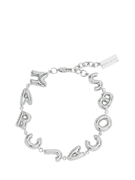 Marc Jacobs Balloon Logo Bracelet, Silver, Silver