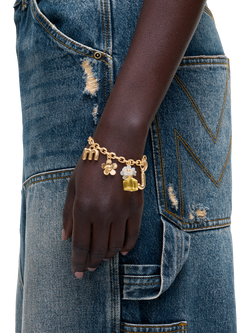 Marc Jacobs Daisy Charm Bracelet, Gold - view 2, Gold/Ylw Multi