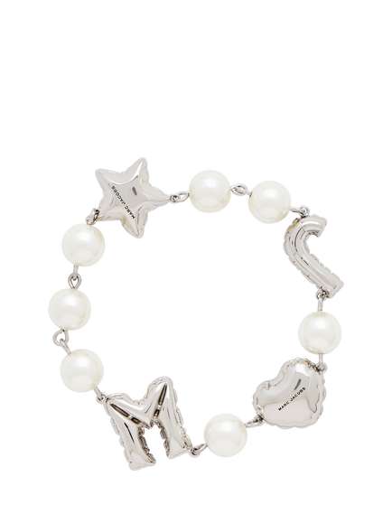 Marc Jacobs Balloon Initial Bracelet, Silver, Silver
