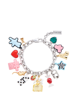 Marc Jacobs Sticker Statement Bracelet, Silver/Multi, Silver Multi