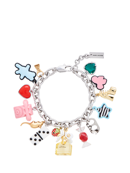 Marc Jacobs Sticker Statement Bracelet, Silver/Multi, Silver Multi