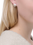 Marc Jacobs Daisy Stud Earrings, Gold/White