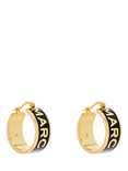 Marc Jacobs Enamel Logo Hoop Earrings