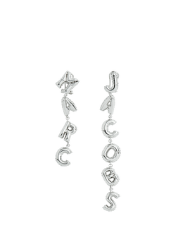 Marc Jacobs Asymmetrical Balloon Drop Earrings, Silver, Silver