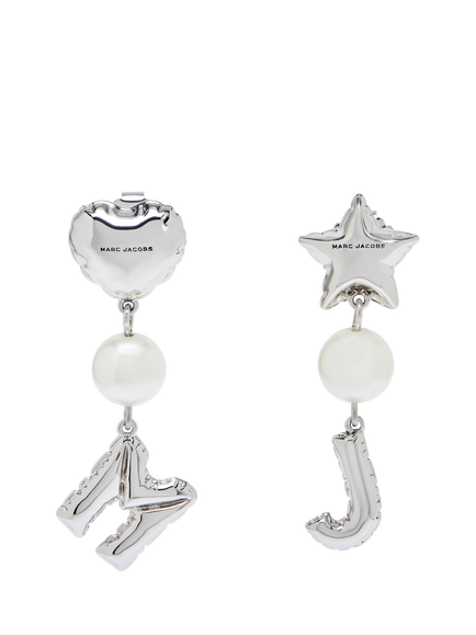 Marc Jacobs M J Balloon Earrings, Silver, Antique Silver