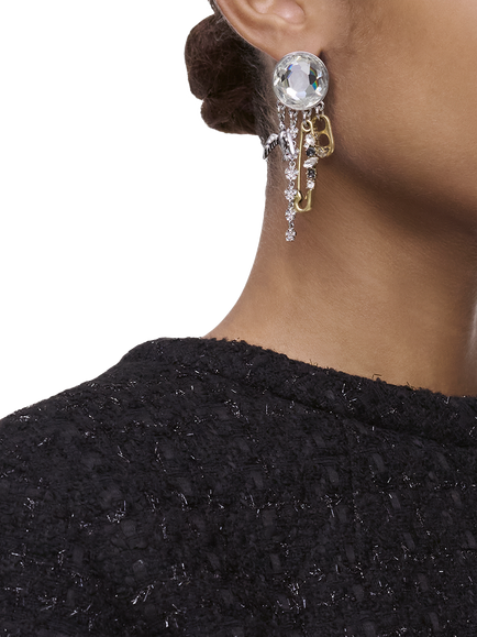 Marc Jacobs Punk Charm Earrings, Silver - view 2, Gold/Silver