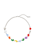 Marc Jacobs Balloon Logo Necklace, Silver/Multi