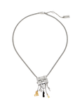 Marc Jacobs Enamel Tote Bag Charm Necklace, Gold/Silver