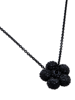 Marc Jacobs Pave Balloon Daisy Pendant, Black, Black Crystal