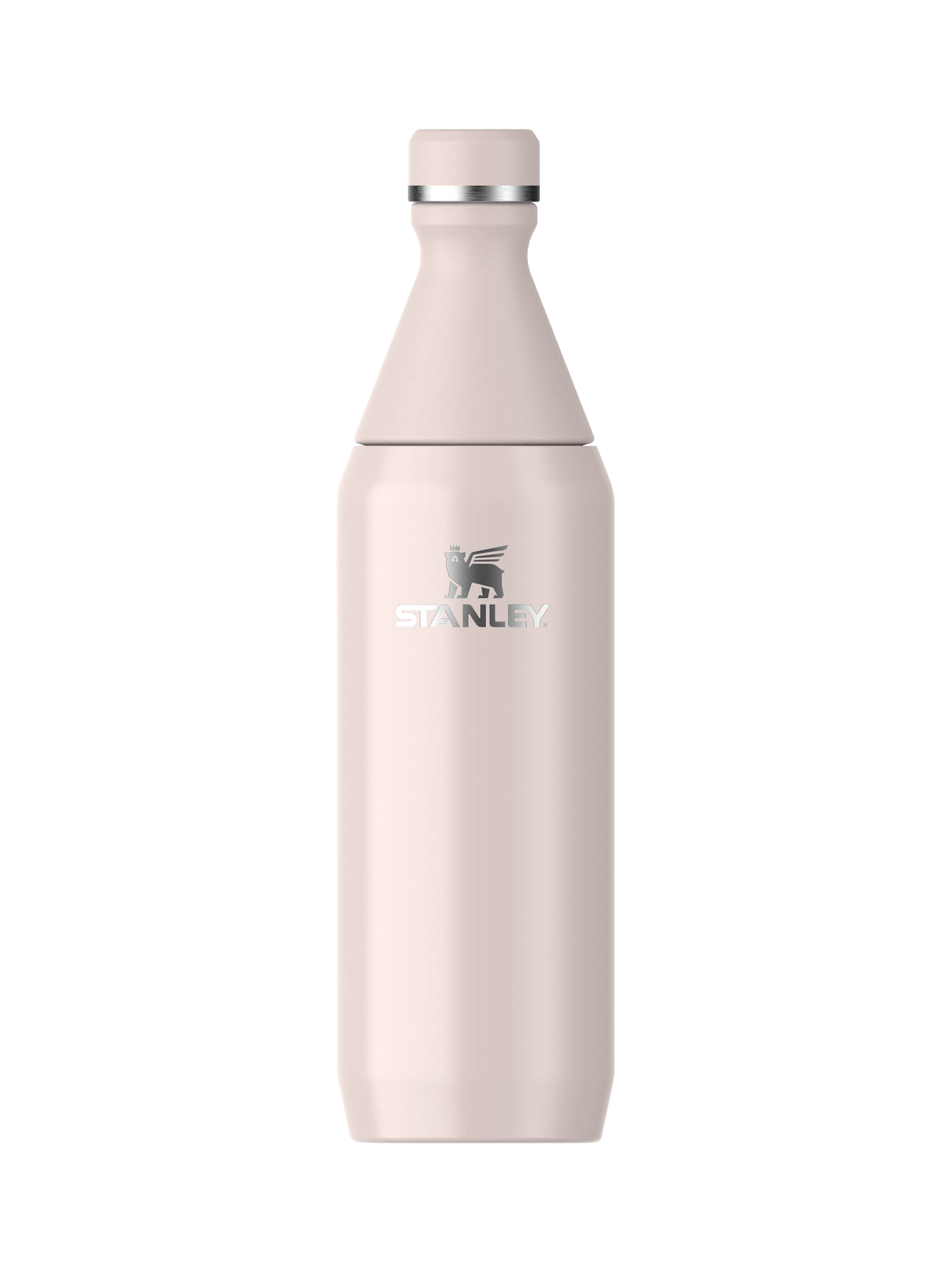 Stanley Sleek Double Wall Stainless Steel Drinks Bottle, 600ml, Rose Quartz