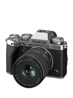 Fujifilm X-T5 Compact System Camera with XF 16-50mm Lens, 6K/4K Ultra HD, 40.2MP, Wi-Fi, Bluetooth, OLED EVF, 3” Vari-angle LCD Touch Screen, Silver - view 2, Silver