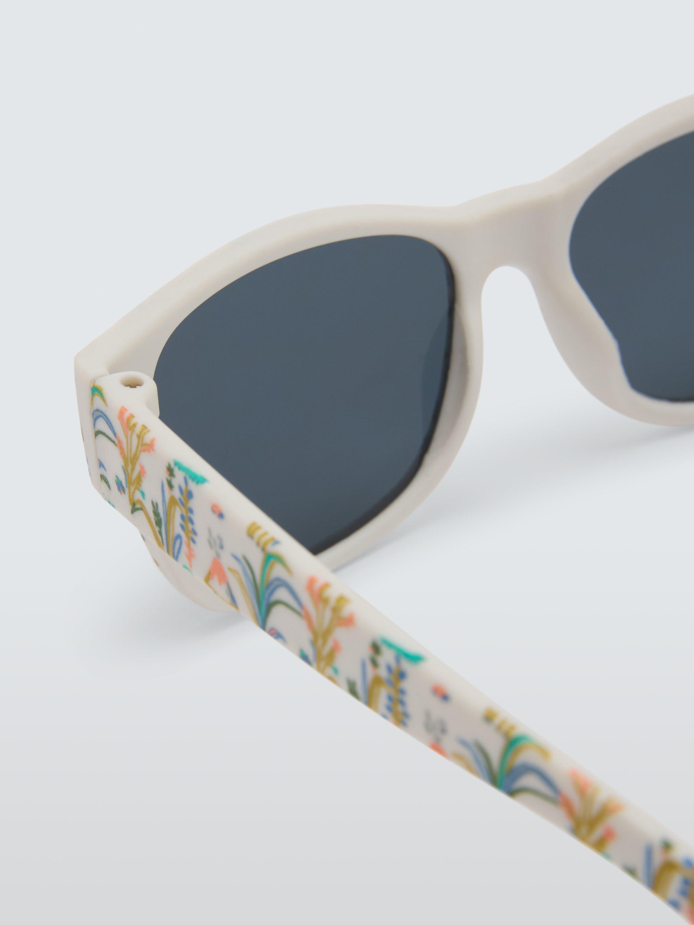 Product image 4 of 4, which shows John Lewis Baby Safari Square Sunglasses, White
