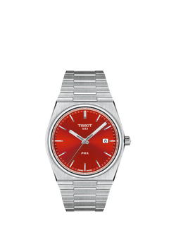 Tissot T1374101142100 PRX Unisex Bracelet Strap Watch, Red
