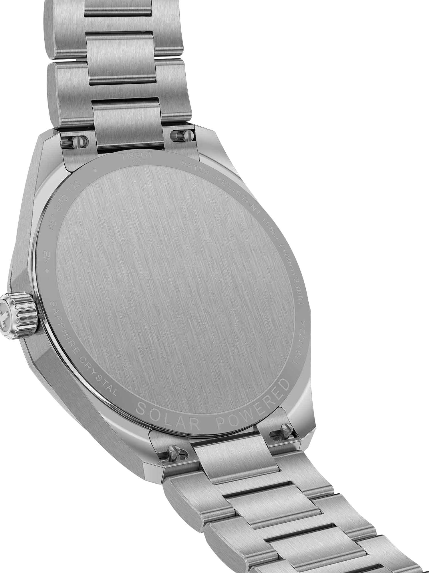 Product image 3 of 5, which shows Tissot T1514221103100 PRC100 Solar Men's Bracelet Strap Watch, Silver