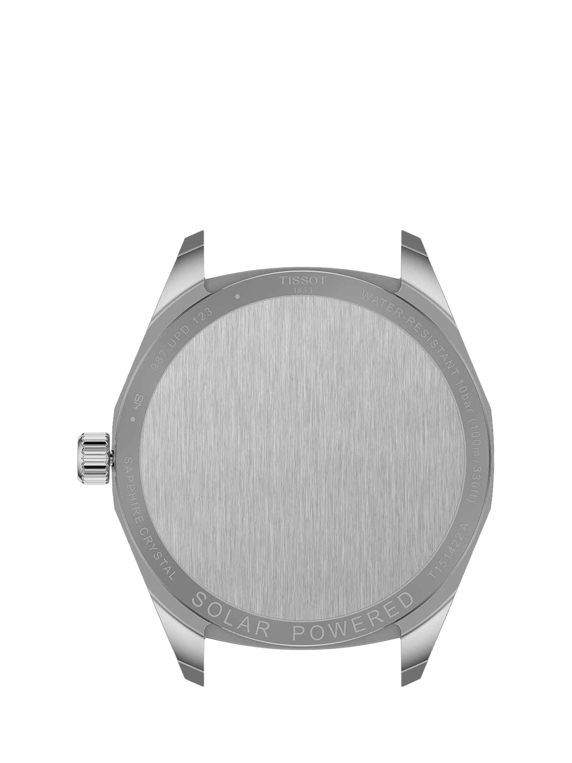 Product image 5 of 5, which shows Tissot T1514221103100 PRC100 Solar Men's Bracelet Strap Watch, Silver