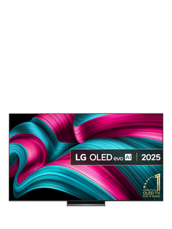 LG OLED83C54LA (2025) OLED evo HDR 4K Ultra HD Smart AI TV, 83 inch with Dolby Atmos, Dark Titan Silver, Dark Titan Silver