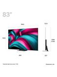 LG OLED83C54LA (2025) OLED HDR 4K Ultra HD Smart TV, 83 inch with Dolby Atmos, Dark Titan Silver