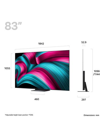 LG OLED83C54LA (2025) OLED evo HDR 4K Ultra HD Smart AI TV, 83 inch with Dolby Atmos, Dark Titan Silver - view 2, Dark Titan Silver
