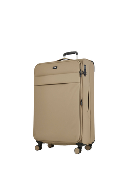 Rock Harper 8-Wheel Soft Shell Suitcase, Set of 3 - view 2, Beige