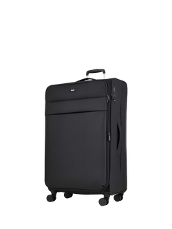 Rock Harper 8-Wheel Soft Shell Suitcase, Set of 3 - view 2, Black