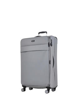 Rock Harper 8-Wheel Soft Shell Suitcase, Set of 3 - view 2, Grey