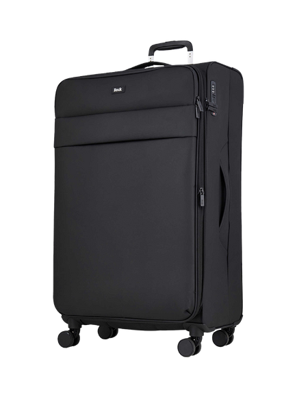 Rock Harper 8-Wheel 78cm Large Suitcase, Black