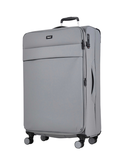 Rock Harper 8-Wheel 78cm Large Suitcase, Grey