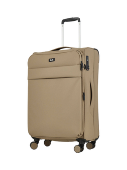 Rock Harper 8-Wheel 67cm Medium Suitcase, Beige